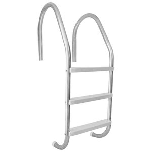 Escada Inox Para Piscina 3 Degraus Abs