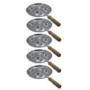 Ver imagem 1 de Kit 5 Frigideiras Multi-ovo Frita 4 Ovos em Alumínio Batido