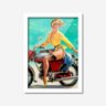Quadro Decorativo Pinup Moto Los Quadros - 1