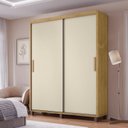 Ver imagem 1 de Guarda-Roupa Casal 2 Portas de Correr 188,5cm com 3 Gavetas Barcelona