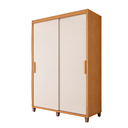 Ver imagem 2 de Guarda-Roupa Casal 2 Portas de Correr 3 Gavetas Off White Cinamomo Barcelona
