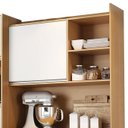 Ver imagem 4 de Armário de Cozinha Compacta 160cm 5 Portas Isabel Amêndoa/Branco - AJL Móveis