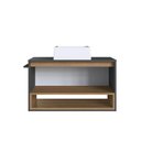 Ver imagem 5 de Gabinete de Banheiro Suspenso 80cm com 1nicho 1toalheiro 1porta Bh8060 Mel/grafite com Cuba