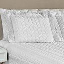 Ver imagem 2 de Kit Colcha Madalene Super King Micropercal 200 Fios 5 Peças - Branco