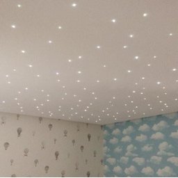 Kit 200 Noite Estrelada Fibra Ótica Efeito Estrelado Branco - 5