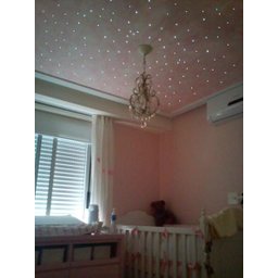 Kit 200 Noite Estrelada Fibra Ótica Efeito Estrelado Branco - 7