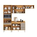 Ver imagem 2 de Cozinha Modulada Plena Pe0001 com 9 Portas e 4 Gavetas com Tampo Cinamon Touch Nude Demóbile