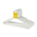 Ver imagem 1 de Kit 50 Cabides Adulto Branco Reforçado com Cavas Antideslizantes