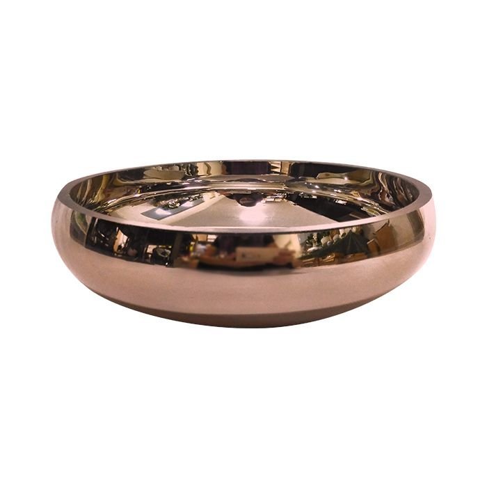 Bacia Rose Gold Vidro 19X19X13cm Bekasa 5213R - 1