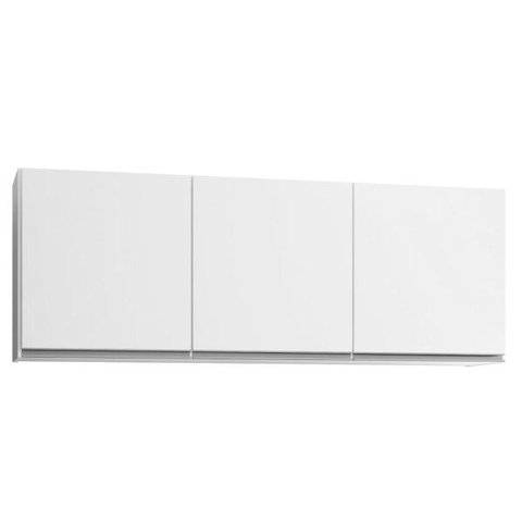 Armário Aéreo 150cm 3 Portas Argélia Branco - Lumil