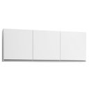 Ver imagem 5 de Kit 2 Armários Aéreos 150cm 3 Portas Argélia Branco - Lumil