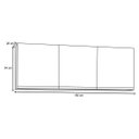 Ver imagem 5 de Kit 2 Armários Aéreos 150cm 3 Portas Argélia Branco/Castanho - Lumil