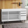Balcão Gabinete de Pia 150cm 4 Portas 2 Gavetas Marrocos Branco - Lumil - 3