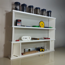 Ver imagem 2 de Prateleira Suspensa Nicho Multiuso Zeus Solution Slim Branco