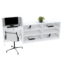 Ver imagem 1 de BALCÃO RECEPÇÃO EXPOSITOR 100% MDF M517.B (LOJA, ATENDIMENTO) MUNDI MOVEIS