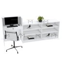 Ver imagem 2 de BALCÃO RECEPÇÃO EXPOSITOR 100% MDF M517.B (LOJA, ATENDIMENTO) MUNDI MOVEIS