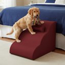 Ver imagem 2 de Escada Pet 46cm Estofada para Cachorro Nuvem R01 Veludo Vermelho - Annie Decor
