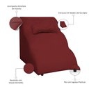 Ver imagem 3 de Escada Pet 46cm Estofada para Cachorro Nuvem R01 Veludo Vermelho - Annie Decor