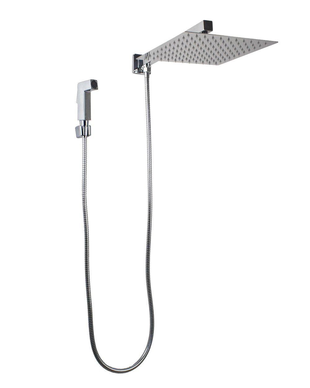 Ducha Chuveiro Inox 304 25 Cm C/ Desviador e Ducha Manual em Abs - 3