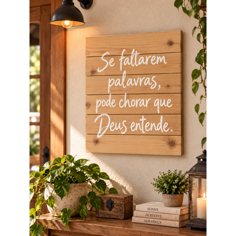 Quadro Decorativo Consolo de Deus