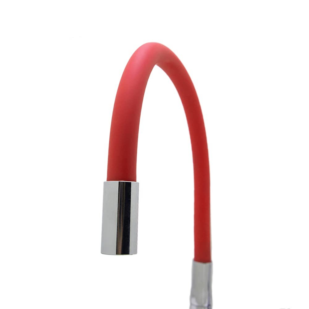 Torneira Gourmet Flexível de Cozinha Parede Vermelha Del Metais - 5