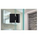 Ver imagem 4 de Dobradiça inox 180°1010 para porta e box vidro/vidro preta AGS 1010 preta