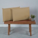 Ver imagem 1 de Par de Fronhas para Travesseiro Premium Percal de Microfibra 400 Fios Lisa:cáqui