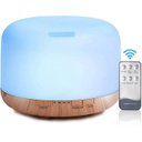 Ver imagem 1 de Difusor de Aromas, Umidificador de Ar Ultra-sônico 500ml, Difusor de Óleo Essencial, Abajur Led, (ma