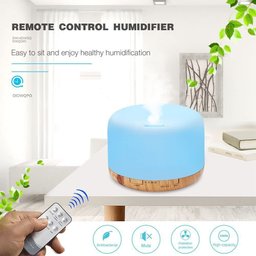 Difusor de Aromas, Umidificador de Ar Ultra-sônico 500ml, Difusor de Óleo Essencial, Abajur Led, (ma - 7