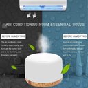 Ver imagem 5 de Difusor de Aromas, Umidificador de Ar Ultra-sônico 500ml, Difusor de Óleo Essencial, Abajur Led, (ma