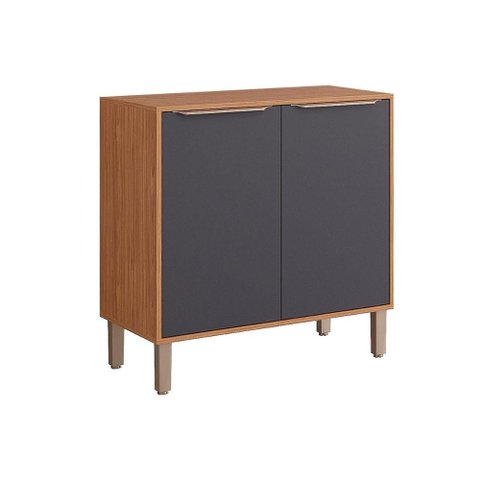 Balcão de Cozinha Modulado Divina C/2 Portas e Tampo 80 Cm Freijo/titanium - Mgm