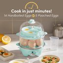 Ver imagem 6 de Elite Gourmet Cozedor de Ovos 2 Níveis com Capacidade para 14 Ovos (menta)