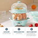 Ver imagem 5 de Elite Gourmet Cozedor de Ovos 2 Níveis com Capacidade para 14 Ovos (menta)
