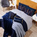 Ver imagem 4 de Kit Edredom Solteiro Verano com Almofadas Estampadas 05 Peças - Dupla Face Percal 300 Fios Cor