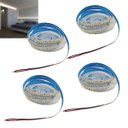 Ver imagem 5 de Fita Led 4000k 5 Metros 16w 240 Leds Kit 4 Unidades Sala Quarto Teto Rebaixado Sanca Gesso Espelho a