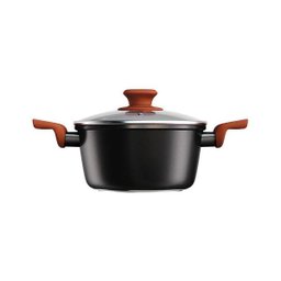 Panela Caçarola Antiaderente Indução Terracota 22 Cm Euro - 3