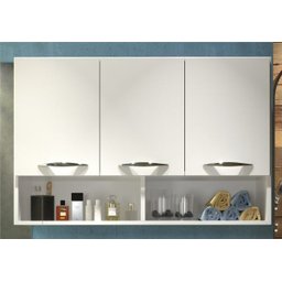 Gabinete Para Área Externa Branco Multiuso 3 Portas - 5