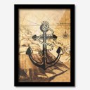 Ver imagem 1 de Quadro Decorativo Âncora 45cmx33cm Los Quadros