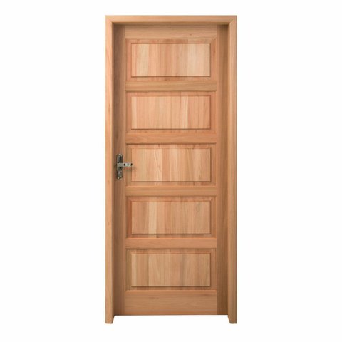 Kit Porta Pronta Maciça de Eucalipto 214CMX87X14CM PP01 Abertura Direita Cruzeiro Portas