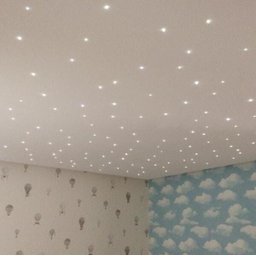 Kit 100 Noite Estrelada Fibra Ótica Efeito Estrelado Branco - 3