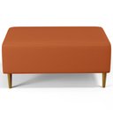 Ver imagem 6 de Kit 02 Puffs Decorativos Sala de Estar Cléo W01 Pés Palito 90cm Tecido Terracota - Lyam Decor