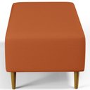 Ver imagem 7 de Kit 02 Puffs Decorativos Sala de Estar Cléo W01 Pés Palito 90cm Tecido Terracota - Lyam Decor