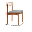 Ver imagem 4 de Mesa de Jantar com 6 Cadeiras em Madeira Maciça MDF Monaco Quartzo Imbuia Natural