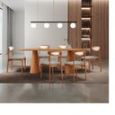 Ver imagem 1 de Mesa de Jantar com 6 Cadeiras em Madeira Maciça MDF Monaco Quartzo Imbuia Natural