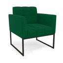 Ver imagem 6 de Poltrona Sala e Puff Decorativo Industrial Elisa Veludo Verde D03 - D’Rossi
