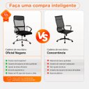 Ver mais imagens de Cadeira Escritório Nagano Executiva Giratória com Tela Mesh Preto