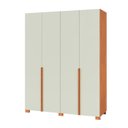 Ver imagem 2 de Guarda Roupa com 4 Portas 2 Gavetas 180cm Marrom/Freijó Madeirado