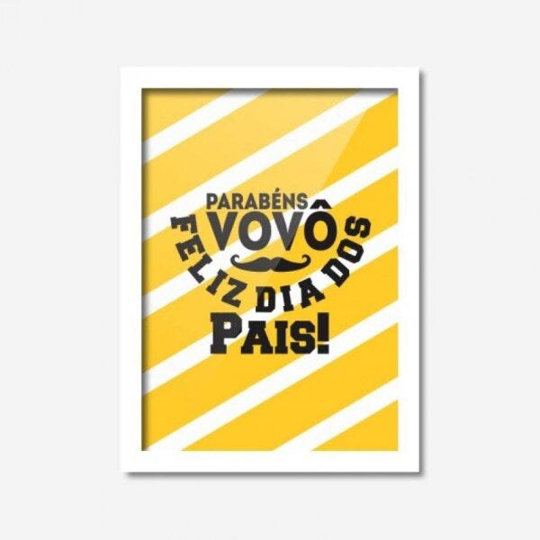 Quadro Decorativo Parabéns Vovô Los Quadros - 1