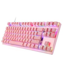 Teclado Mecânico Gamer Motospeed CK82 Rosa - Switch Red - 3