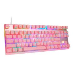 Teclado Mecânico Gamer Motospeed CK82 Rosa - Switch Red - 2